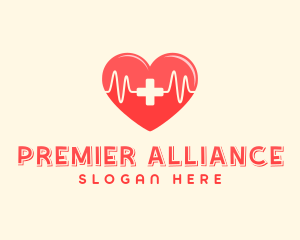 Medical Heart Heartbeat Pulse logo design