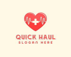 Medical Heart Heartbeat Pulse logo design