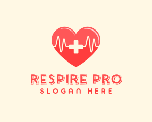 Medical Heart Heartbeat Pulse logo design