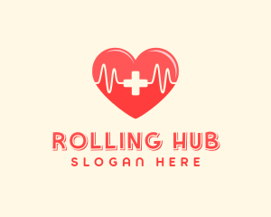 Medical Heart Heartbeat Pulse logo design