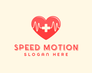 Medical Heart Heartbeat Pulse logo design