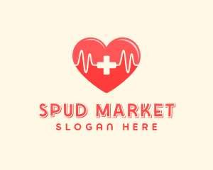 Medical Heart Heartbeat Pulse logo design