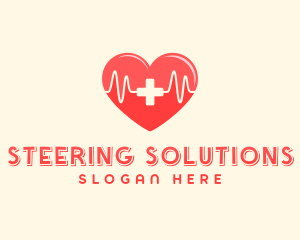 Medical Heart Heartbeat Pulse logo design