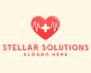 Medical Heart Heartbeat Pulse logo design