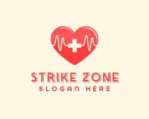 Medical Heart Heartbeat Pulse logo design