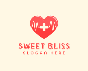 Medical Heart Heartbeat Pulse logo design