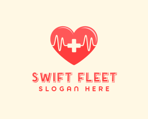 Medical Heart Heartbeat Pulse logo design