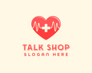 Medical Heart Heartbeat Pulse logo design