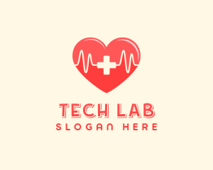 Medical Heart Heartbeat Pulse logo design