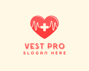 Medical Heart Heartbeat Pulse logo design