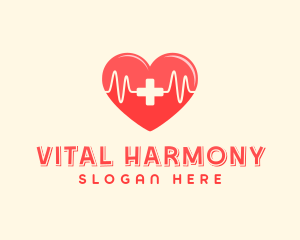 Medical Heart Heartbeat Pulse logo design