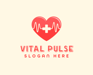 Medical Heart Heartbeat Pulse logo design