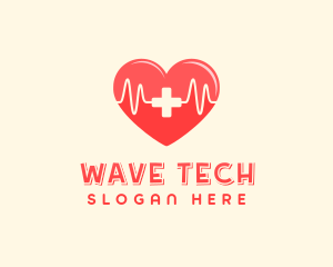 Medical Heart Heartbeat Pulse logo design