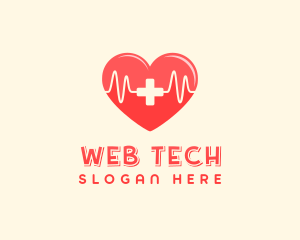 Medical Heart Heartbeat Pulse logo design