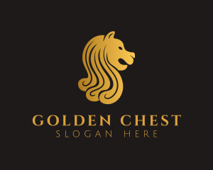 Expensive Gold Merlion  logo design