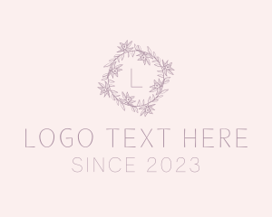 Floral Garden Wreath logo