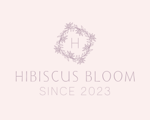 Floral Garden Wreath logo design