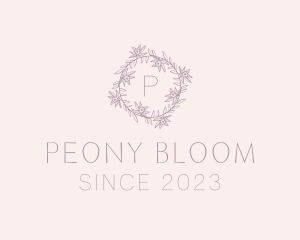 Floral Garden Wreath logo design