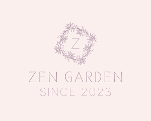 Floral Garden Wreath logo design