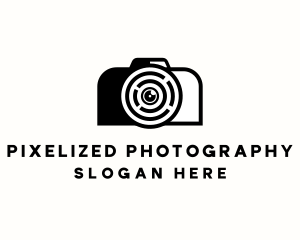 Camera Portrait Lens logo design