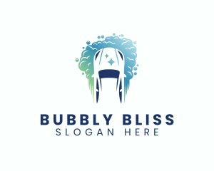 Sparkle Bubbles Car Wash logo design