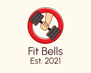 Dumbbell Gym Equipment logo design