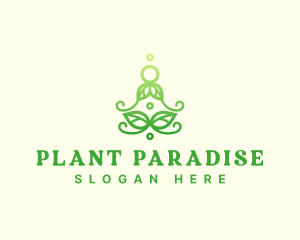 Zen Meditation Plant logo design