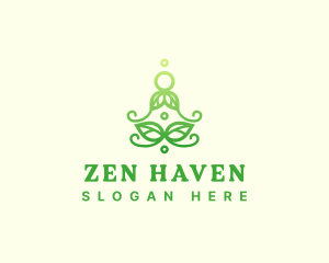Zen Meditation Plant logo