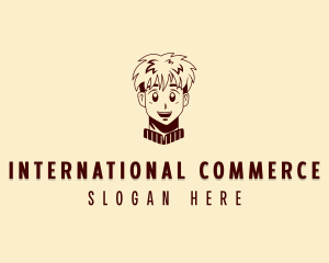 Comics Japanese Boy Logo