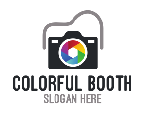 Colorful Shutter Lens logo design