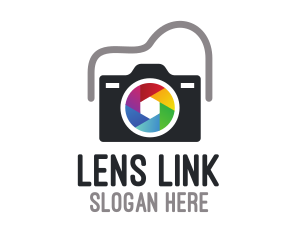 Colorful Shutter Lens logo design