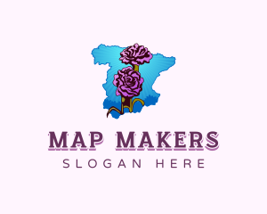 Spain  Nature Flower logo design