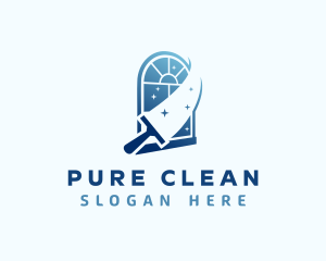 Squeegee Window Cleaning logo design