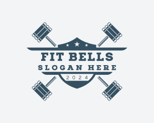 Barbell Gym Fitness logo design