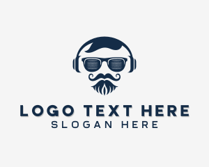 Mustache Sunglasses DJ logo