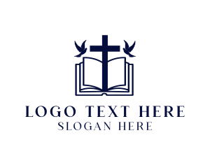 Holy Bible Cross  logo