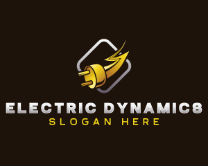 Electricity Lightning Plug logo