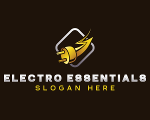 Electricity Lightning Plug logo