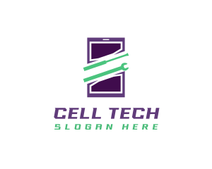 Cell Phone Technician logo design