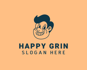 Smiling Retro Cartoon logo