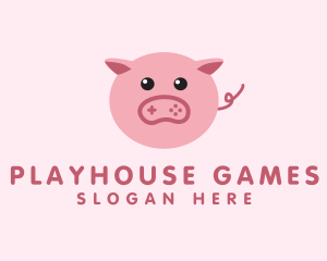 Pig Gaming Controller logo design