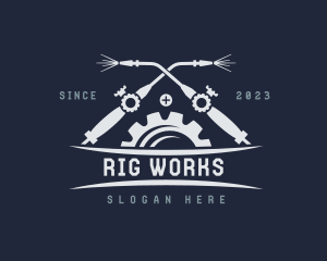 Blow Torch Gear Welder logo design