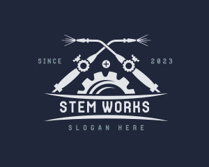 Blow Torch Gear Welder logo design