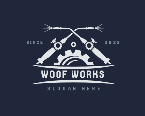 Blow Torch Gear Welder logo design