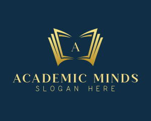 Book Library Academic logo design