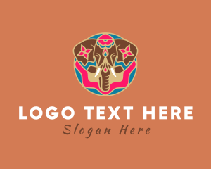 Festive Decorative Elephant  logo