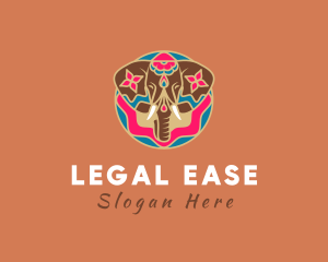 Festive Decorative Elephant  logo