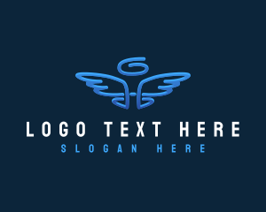 Kindness - Halo Angel Wings logo design