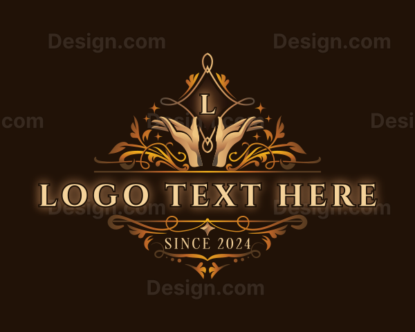 Luxury Hand Wellness Logo