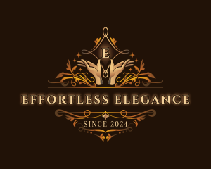 Luxury Hand Wellness logo design